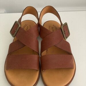 Kork-Ease Brown Leather Flats